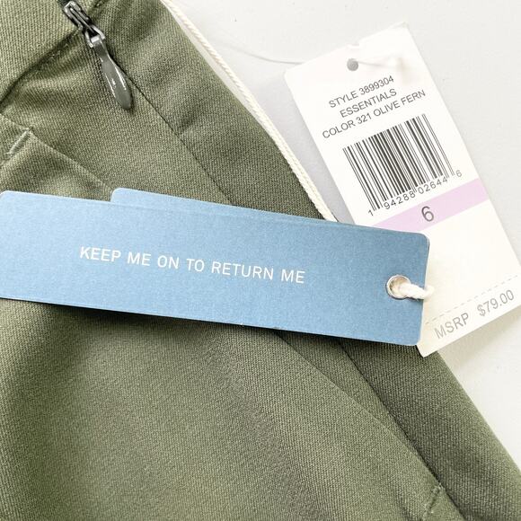 NEW Court & Rowe Womens 6 Kinsey Pant Olive Fern Green Career Trouser Stretchy - Picture 11 of 11